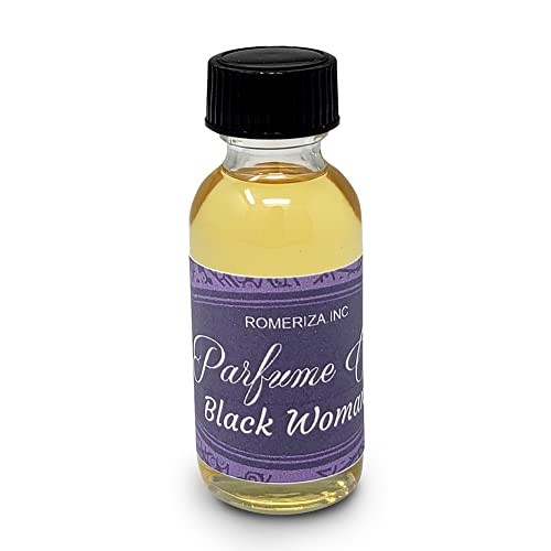 Black Women Body Oil - Long-Lasting Floral Fragrance, Natural Ingredients - 1 oz Boston Bottle