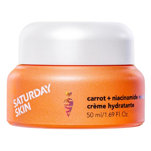 Saturday Skin Face Moisturizer - Hydrating Cream with Carrot & Ceramides, Anti-Wrinkle - 1.61oz