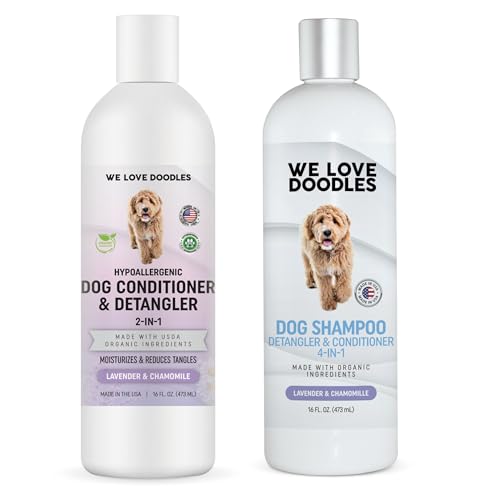 We Love Doodles Dog Shampoo & Conditioner - Moisturizes, Soothes Allergies - 16oz