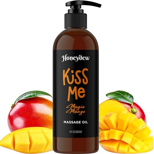 Mango Sensual Massage Oil - Nourishing Body Oil, Alluring Scent, Vegan, Non-Greasy - 8oz