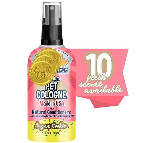 Bodhi Dog Pet Cologne - Neutralizes Odors, Natural Conditioner, Sugar Cookie Scent - 4 Fl Oz