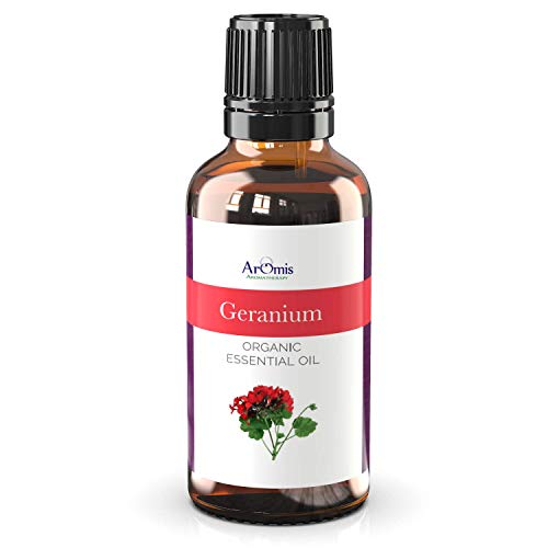 ArOmis Geranium Essential Oil - 100% Pure Therapeutic Grade, 150 Micron Filtered - 30ml