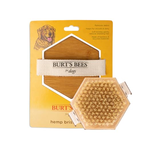 Burt's Bees Pet Grooming Set - Softens Fur & Reduces Grooming Stress, Hemp & Bamboo Materials