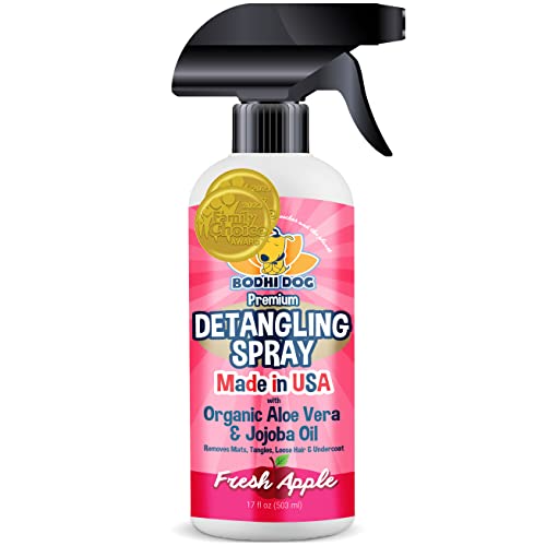 Bodhi Dog Pet Grooming Set - Detangles & Softens Fur, Hypoallergenic, Apple Scent - 8oz