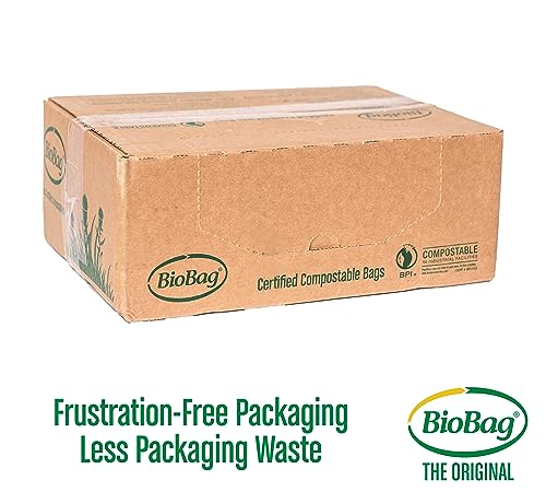BioBag 7-Gallon Compost Bag - Non-GMO Verified, Certified Compostable - Green, Durable Design