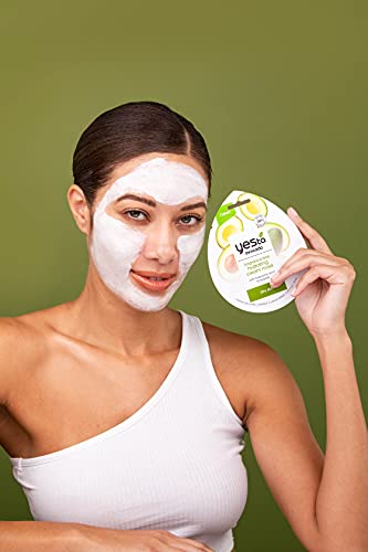 YES TO Avocado Hydrating Face Mask - Nourishes Dry Skin, Vegan, 95% Natural - 0.33 FZ
