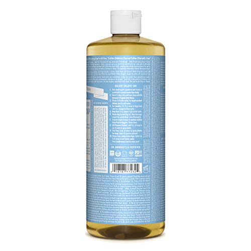 Dr. Bronner's Pure-Castile Liquid Soap - Organic & Fair Trade, For Sensitive Skin - 32oz