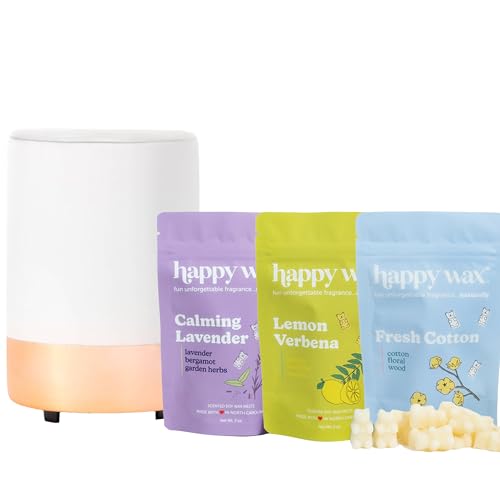 Happy Wax Copper Dip Mod Wax Melt Warmer - Long-Lasting Scents, Auto Shut Off Timer - 6oz