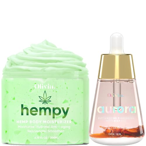 Olivia Hemp Body Cream - Deep Hydration, Natural Ingredients for Dry Skin & Keratosis Pilaris - 8oz