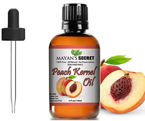 Peach Kernel Body Oil - Boosts Skin Elasticity & Firmness, Nourishing for Hair & Nails - 4oz