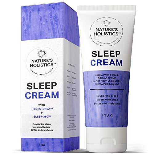 Sleep Cream - Lavender & Melatonin Lotion for Restful Sleep, Vegan & Hydrating - 4oz