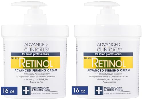 Advanced Clinicals Retinol Body Lotion - Hydrating Anti-Aging Cream for All Skin Types - 16oz