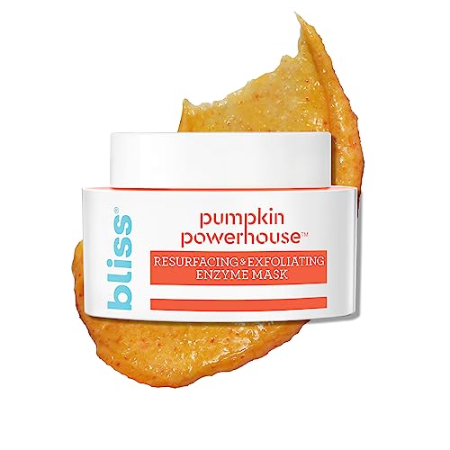 Bliss Pumpkin Enzyme Face Mask - Hydrates, Exfoliates, Brightens, Vegan & Cruelty-Free - 1.7oz