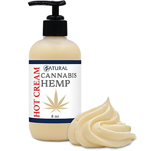 Zatural Massage Oil - Soothing Hemp Blend, 87% Organic, Heats & Cools - 8oz Pump