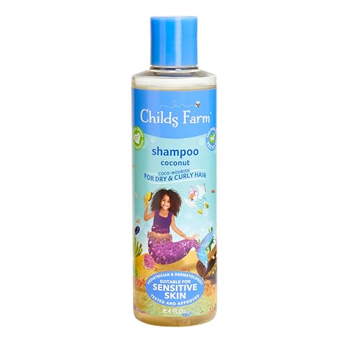 Childs Farm Kids Shampoo & Body Wash - Nourishing Curls, Vegan, Dermatologist Approved - 8.4oz