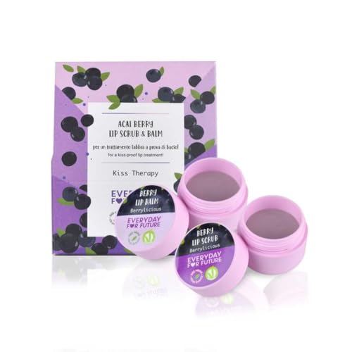 Everyday For Future Acai Berry Lip Care Kit - Moisturizing, Vegan, Natural Ingredients - 2 Items