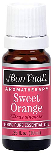 Bon Vital' Sweet Orange Essential Oil - Uplifting Aroma for Diffusers, Skin & Hair Care - 10 mL
