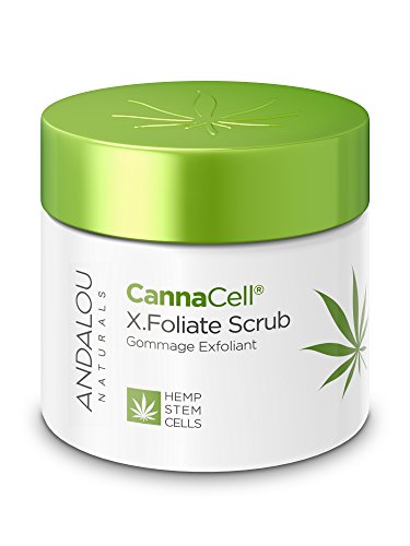 Andalou Naturals CannaCell Body Scrub - Revitalizing Vegan Exfoliant with Antioxidants - 1.7oz