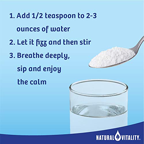Natural Vitality Calm Magnesium Citrate - Supports Stress Relief, Vegan, Lemon Flavor - 8oz