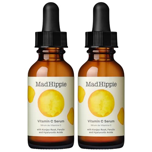 Mad Hippie Face Serum - Brightening, Hydrating with Vitamin C & Hyaluronic Acid - 1.02 Fl Oz