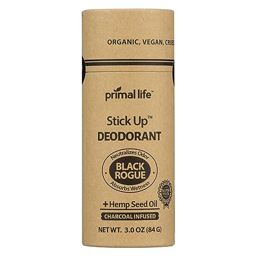 Black Rogue Natural Deodorant - Odor Control with Magnesium & Zinc, Vegan - 3 oz