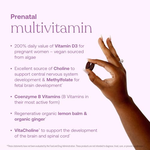 True Grace Prenatal Multivitamin - Supports Healthy Mom & Baby with Methylfolate - 60 Vegan Tablets