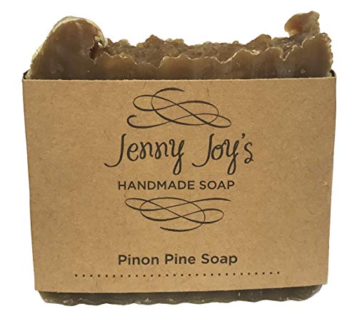 Jenny Joy's Pine Tar Soap Bar - Moisturizes & Heals Dry Skin, Handmade with Pine Resin - 5-6 oz