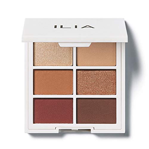 ILIA Eyeshadow Palette - High Pigment, Blendable Matte & Metallic, Talc-Free - Warm Nudes, 6x0.05oz