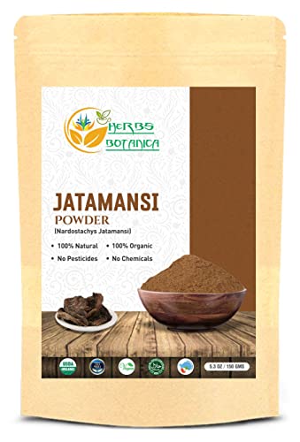 Herbs Botanica Jatamansi Root Powder - Promotes Hair Growth, Ayurvedic & Natural - 5.3oz