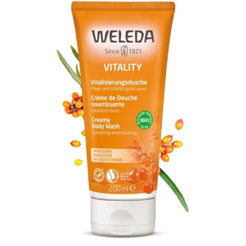 Weleda Body Wash - Nourishing Sea Buckthorn and Sesame Oil, Gentle Plant-Based Cleanser - 6.8oz