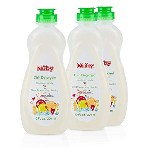 Dr. Talbot's Nuby Dish Soap - Non-Toxic, Gentle on Hands, Fresh Lemon Scent - 30 Fl Oz (Pack of 3)
