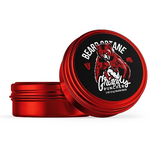 Beard Octane Grizzly Puncher Beard Balm - Conditions & Styles, Moisturizes - Teakwood & Musk 2oz