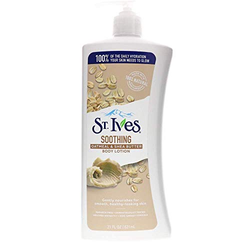 St. Ives Body Lotion - Nourishing Oatmeal & Shea Butter, Hypoallergenic, 21oz (Pack of 3)
