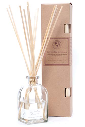 Eco Candle Co. Reed Diffuser Set - Calming Lavender & Lilac Blend, Phthalate-Free - 4oz