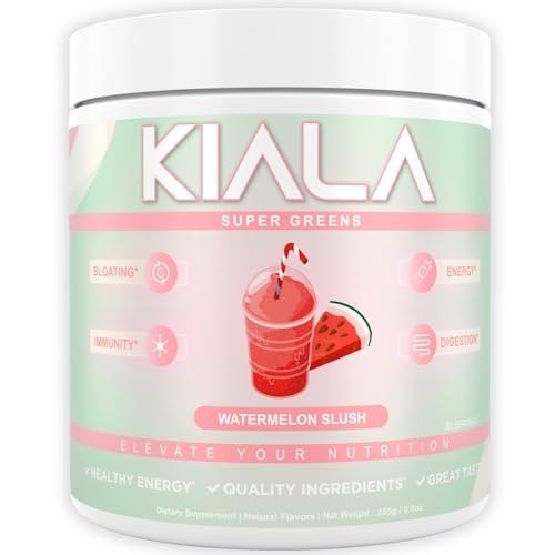 Kiala Nutrition Super Greens - Reduces Bloat, Supports Gut Health, Boosts Immunity - 30 Servings