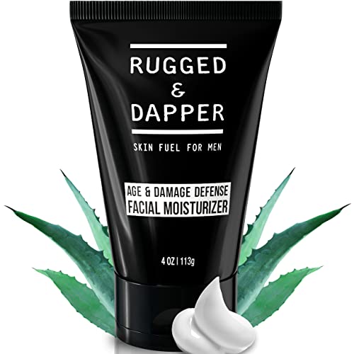 RUGGED & DAPPER Face Moisturizer - Hydrating Anti-Aging Lotion, Natural Ingredients - 4oz