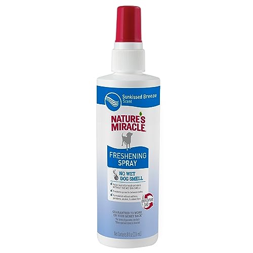 Nature's Miracle Pet Mist - Freshens Coat Between Baths, Neutralizes Odors - 8oz Sunkissed Breeze