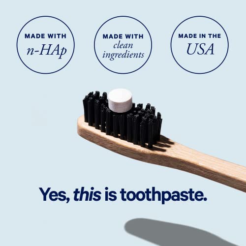 BITE Toothpaste Bits - Whitening, Remineralizing Nano-Hydroxyapatite, Mint - 124 Tablets