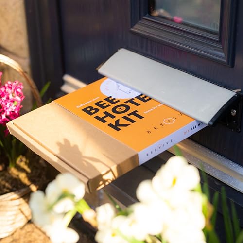 DIY Solitary Bee Hotel Kit - Create a Habitat for Wild Bees, Plastic-Free Wood - 190x215x70mm