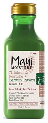 Maui Moisture Shampoo - Thickens & Restores Weak Hair, No Parabens, Sulfate-Free - 13oz, Pack of 3