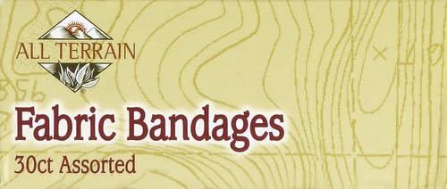 All Terrain Fabric Bandages - Latex-Free, Flexible Protection for Minor Wounds - 30 Count