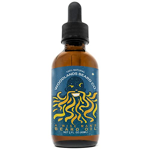 A Wise Man Beard Oil - Promotes Beard Health, 100% Natural Ingredients - Frankincense & Myrrh 2oz