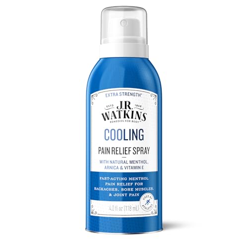 J.R. Watkins Joint & Muscle Pain Relief Spray - Natural Menthol Formula, 4 oz