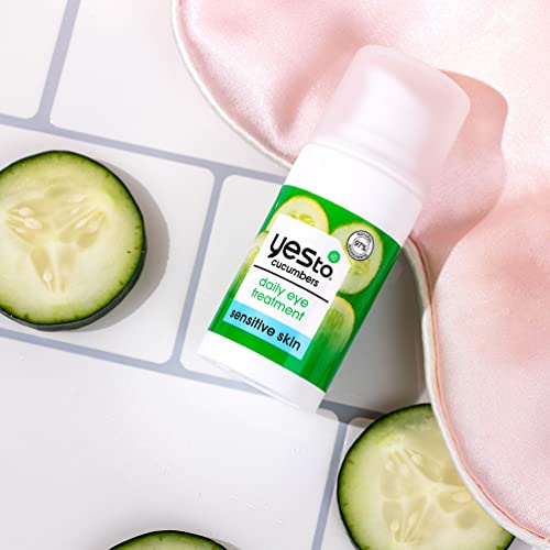 Yes To Cucumber Eye Treatment - Hydrates, Reduces Dark Circles with Natural Ingredients - 0.5 Fl Oz