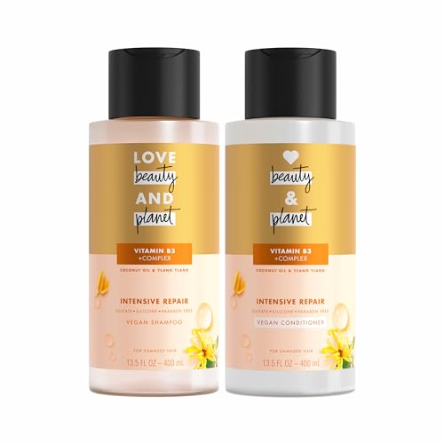 Love Beauty and Planet Hair Care Set - Coconut Oil & Ylang Ylang for Damage Repair - 2 x 13.5oz