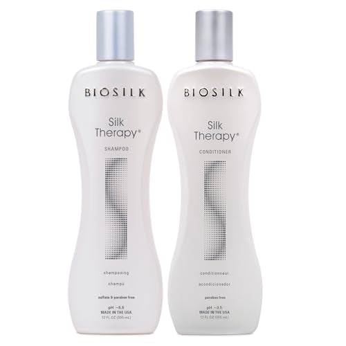 BioSilk Hair Care Set - Gentle Cleansing for Shine, Sulfate & Paraben-Free - 12oz (Pack of 2)