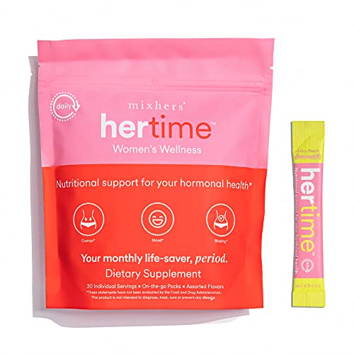 MIXHERS Hertime - Hormone Balance & PMS Relief, Minerals & Peony Roots - 15 Sugar-Free Packets
