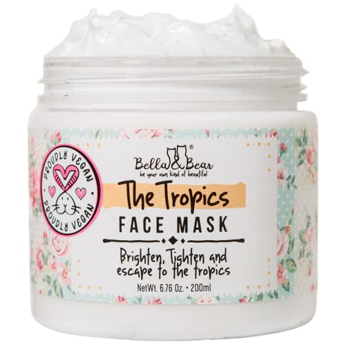 Bella and Bear Face Mask - Brightens, Tightens, Tones - Pore Minimizer with Pineapple & Mango