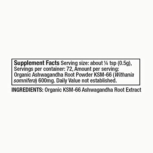 Moon Juice Ashwagandha Herbal Supplement - Natural Stress Relief & Focus Support - 72 Servings