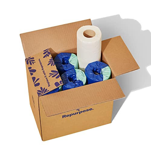 Repurpose Bamboo Paper Towels - Super Strong, Tree-Free, FSC Certified - 6 Rolls, 75 Sheets Each